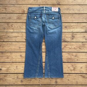 Vintage True Religion Jeans Joey Low Rise Flare Denim Relaxed Mens 34 Y2K Baggy